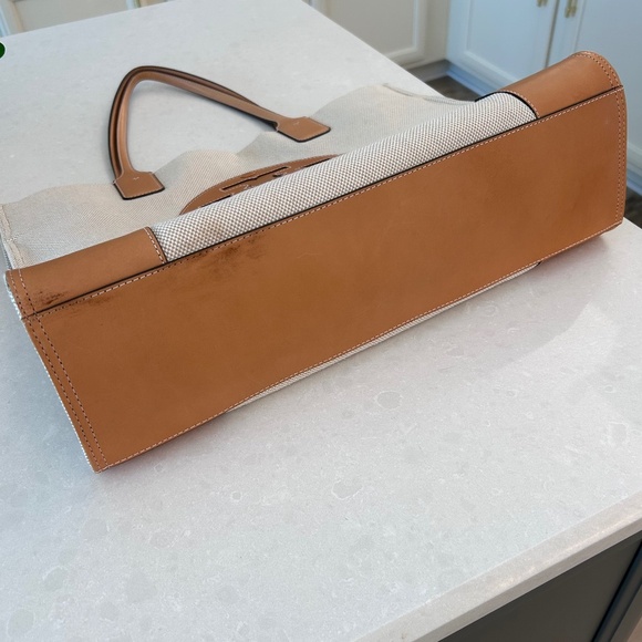 Tory Burch Ella canvas and leather tote - Picture 6 of 6